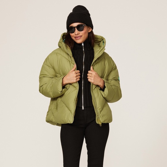 SAVE THE DUCK Olive Puffer Jacket - Picture 3 of 7